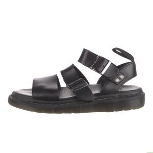 Dr.‎ Martens Gryphon Black Leather Sandals